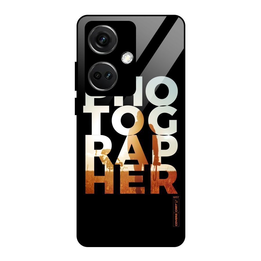 Photographer Typography Glass Back Case for OnePlus Nord CE 3 5G