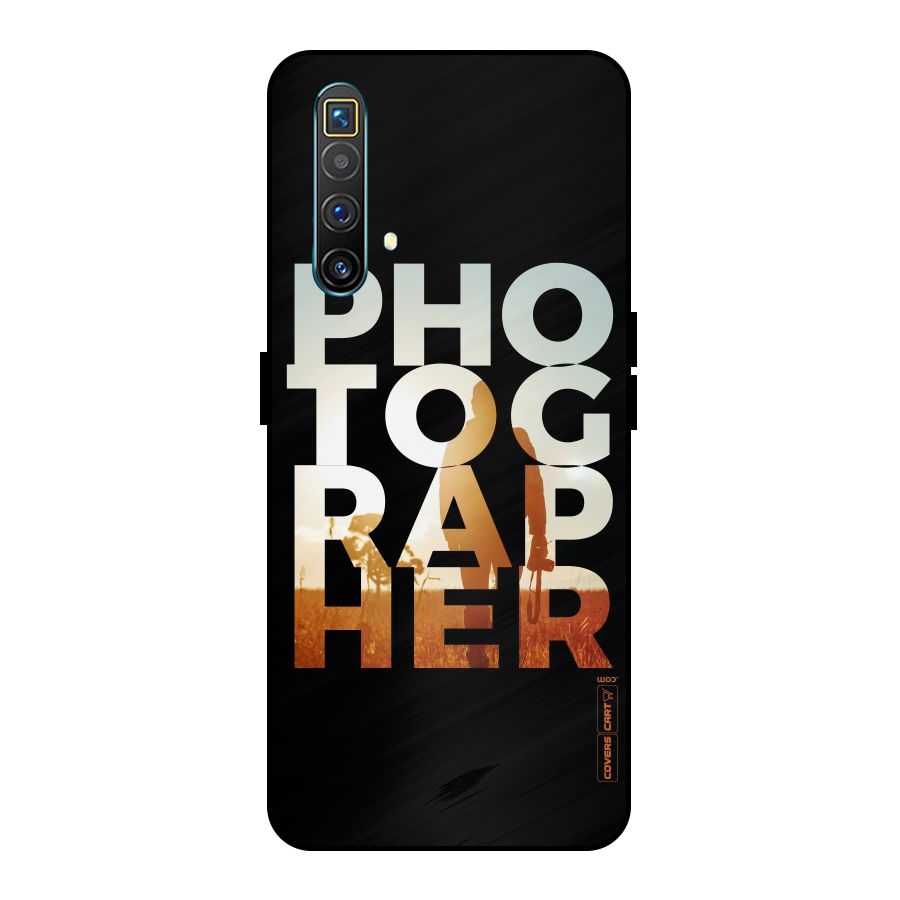 Photographer Typography Metal Back Case for Realme X3 SuperZoom