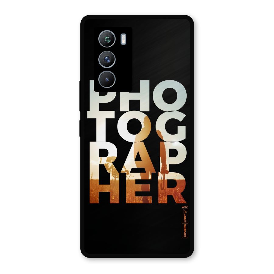 Photographer Typography Metal Back Case for iQOO 9 SE