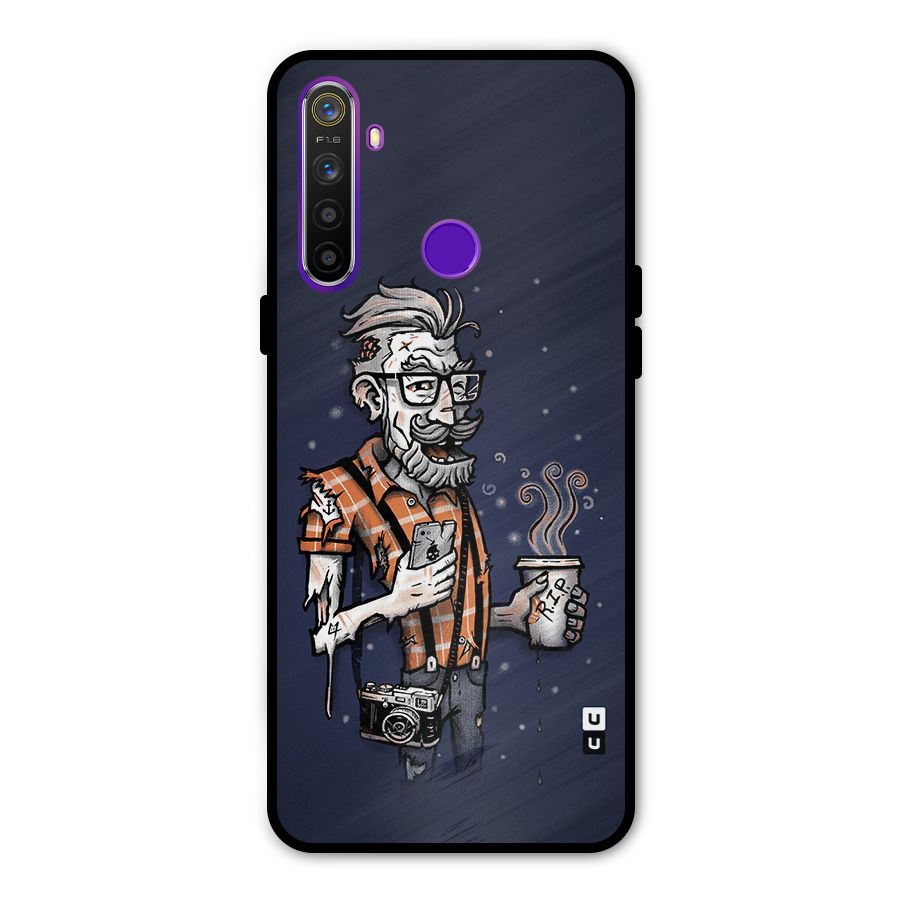 Photographer illustration Glass Back Case for Realme 5s