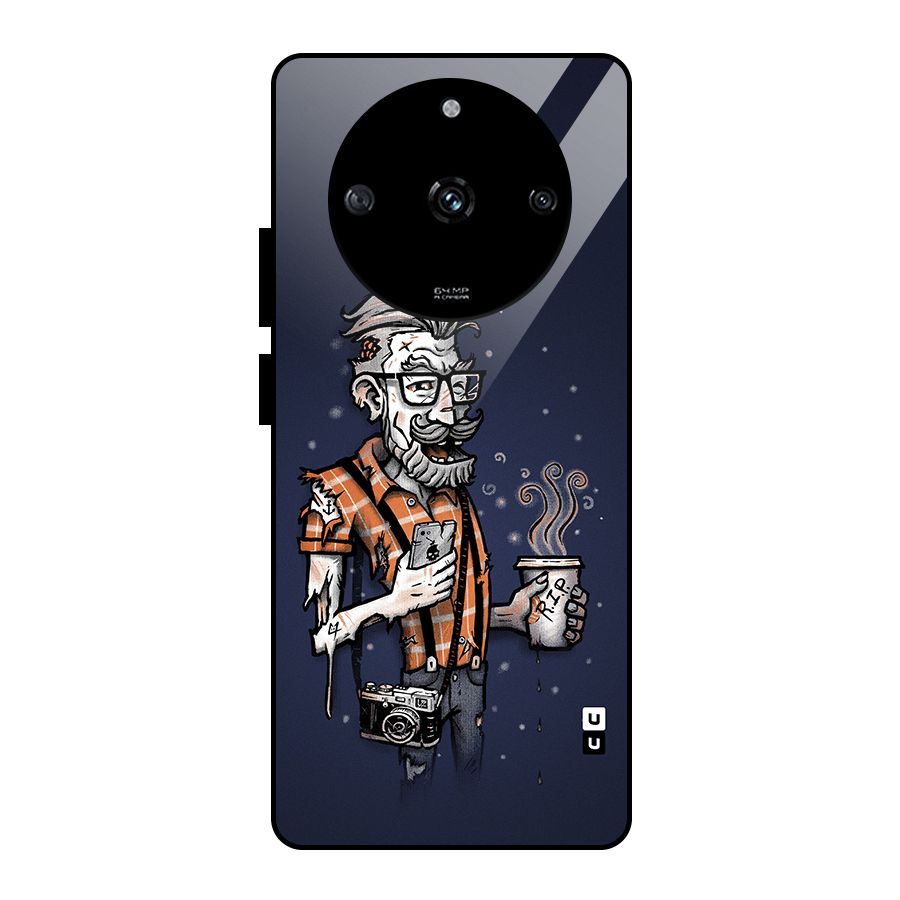 Photographer illustration Glass Back Case for Realme Narzo 60 5G