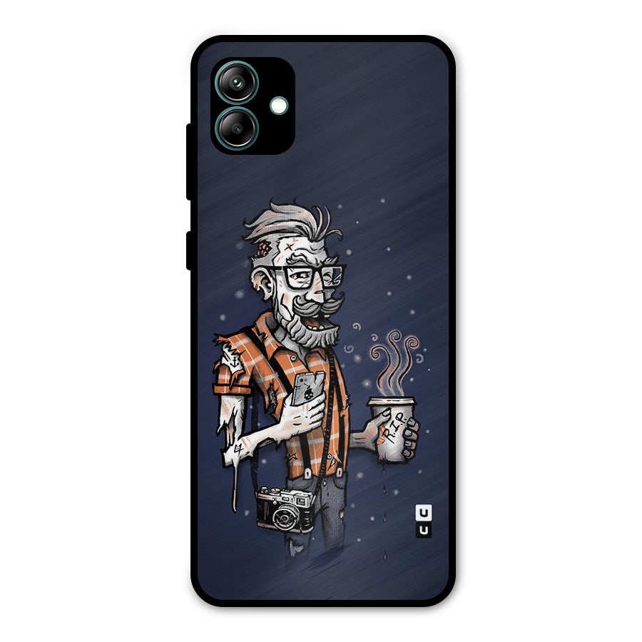 Photographer illustration Metal Back Case for Galaxy A04