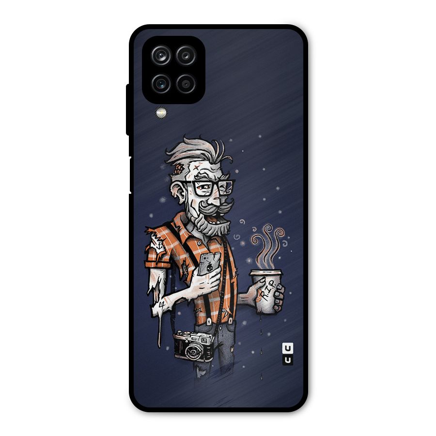 Photographer illustration Metal Back Case for Galaxy A12