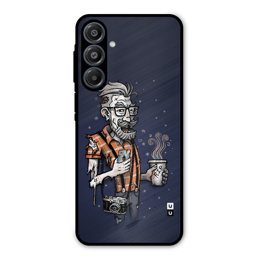 Photographer illustration Metal Back Case for Galaxy A16 5G