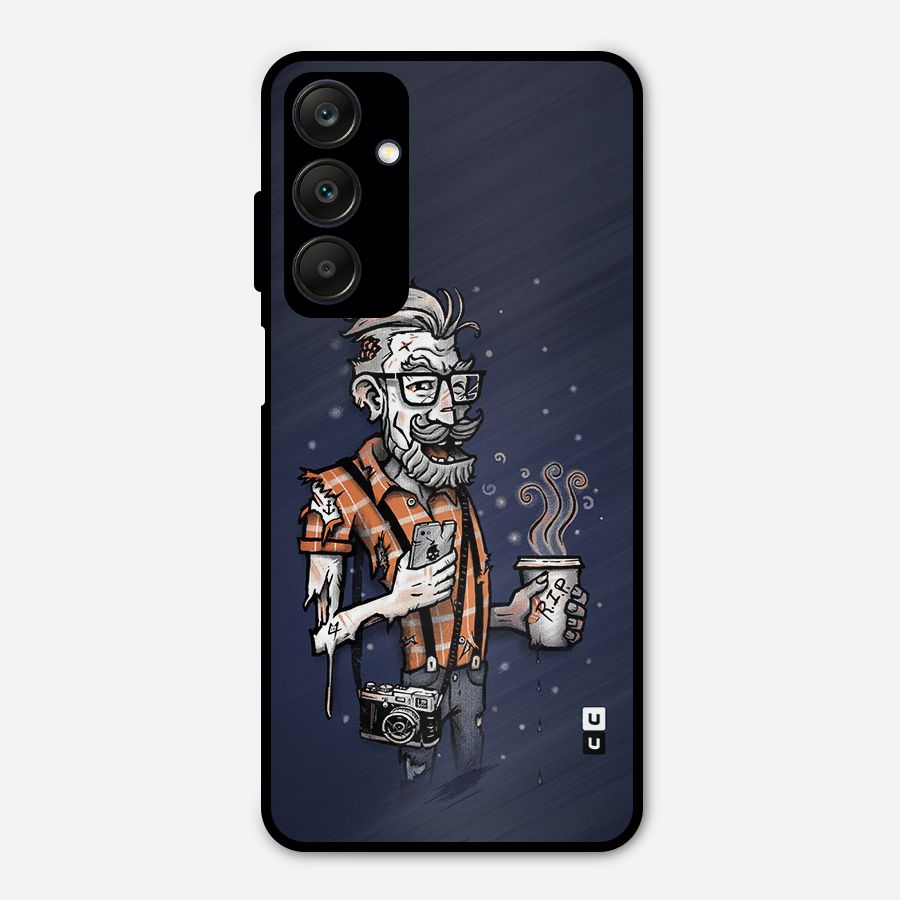 Photographer illustration Metal Back Case for Galaxy A25 5G