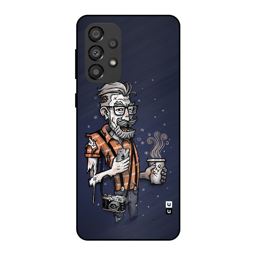 Photographer illustration Metal Back Case for Galaxy A33 5G