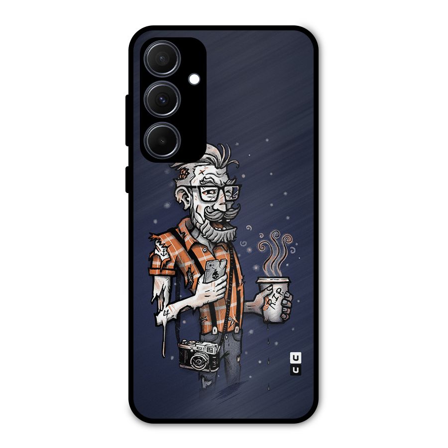 Photographer illustration Metal Back Case for Galaxy A35