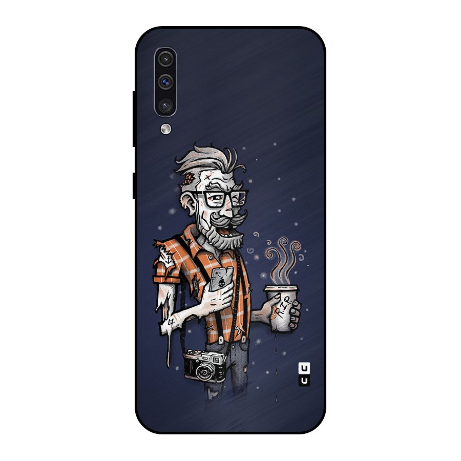 Photographer illustration Metal Back Case for Galaxy A50s