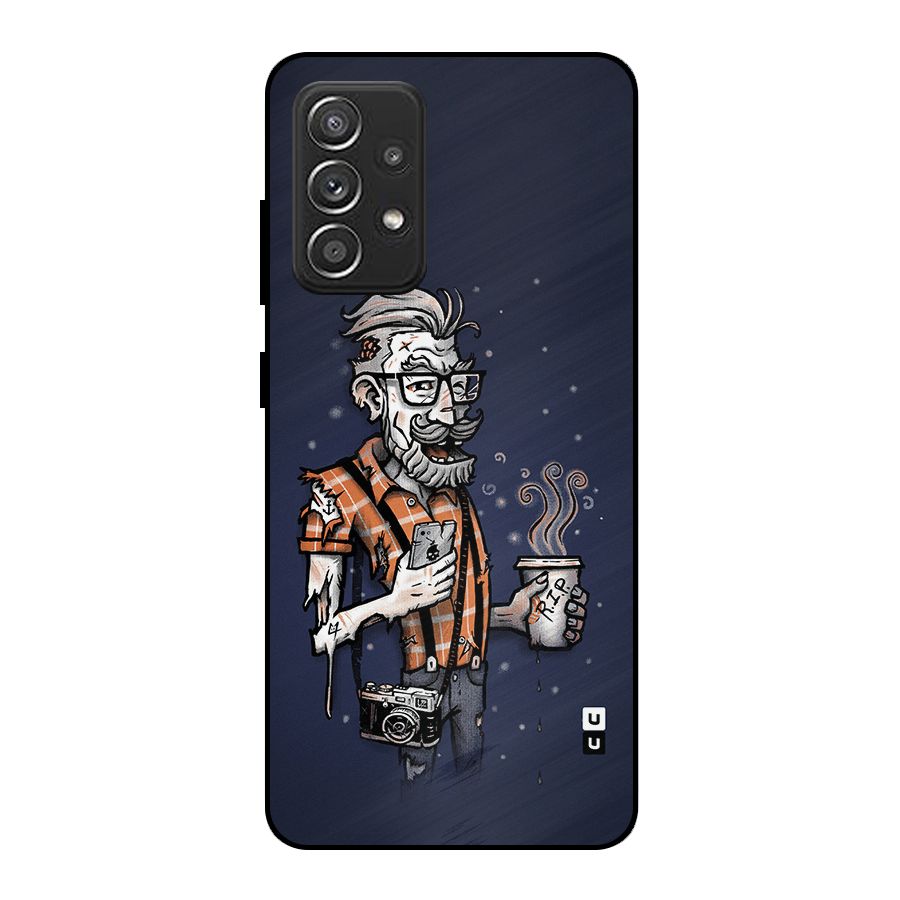 Photographer illustration Metal Back Case for Galaxy A52