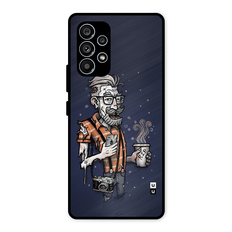 Photographer illustration Metal Back Case for Galaxy A53 5G