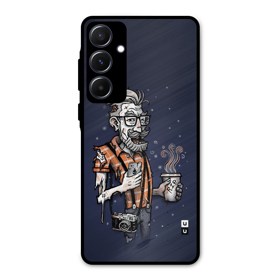 Photographer illustration Metal Back Case for Galaxy A55