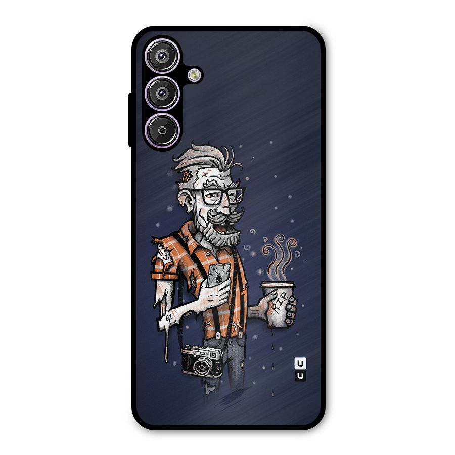 Photographer illustration Metal Back Case for Galaxy F15