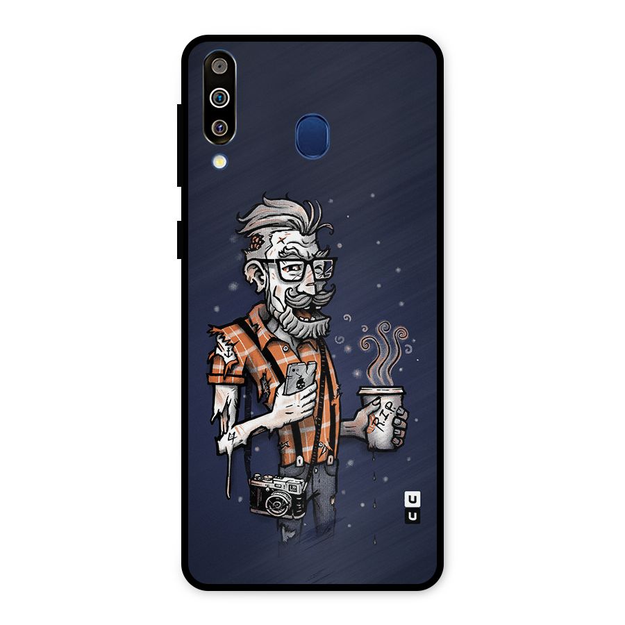 Photographer illustration Metal Back Case for Galaxy M30