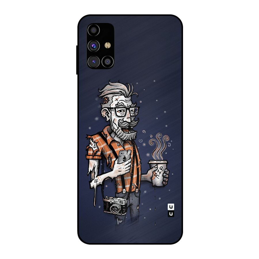Photographer illustration Metal Back Case for Galaxy M31s