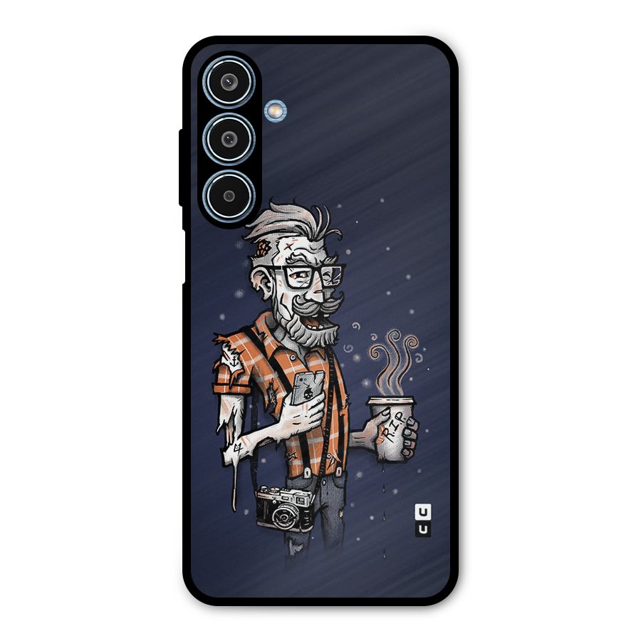 Photographer illustration Metal Back Case for Galaxy M35