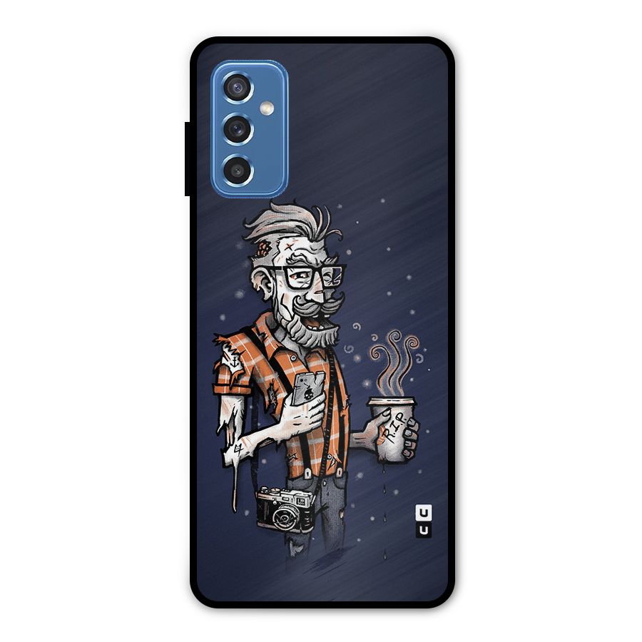 Photographer illustration Metal Back Case for Galaxy M52 5G