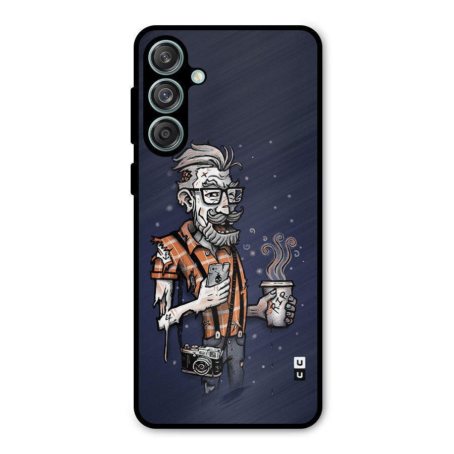 Photographer illustration Metal Back Case for Galaxy M55 5G