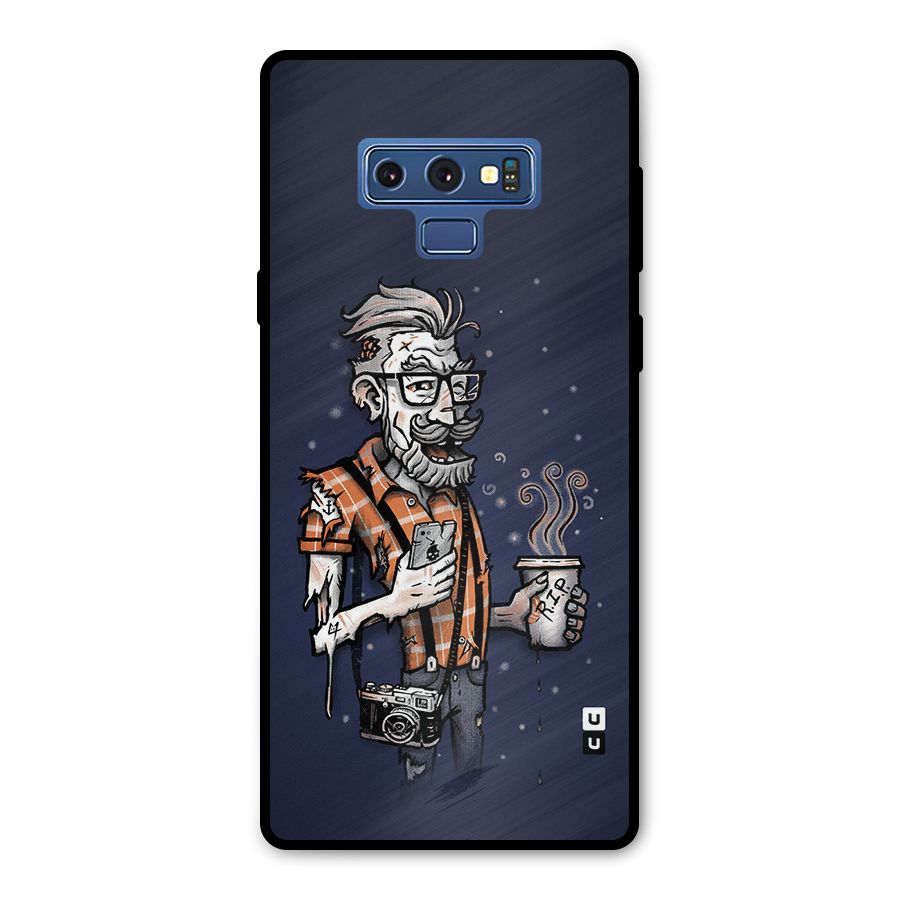 Photographer illustration Metal Back Case for Galaxy Note 9