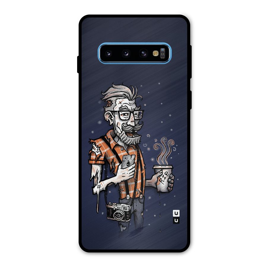 Photographer illustration Metal Back Case for Galaxy S10
