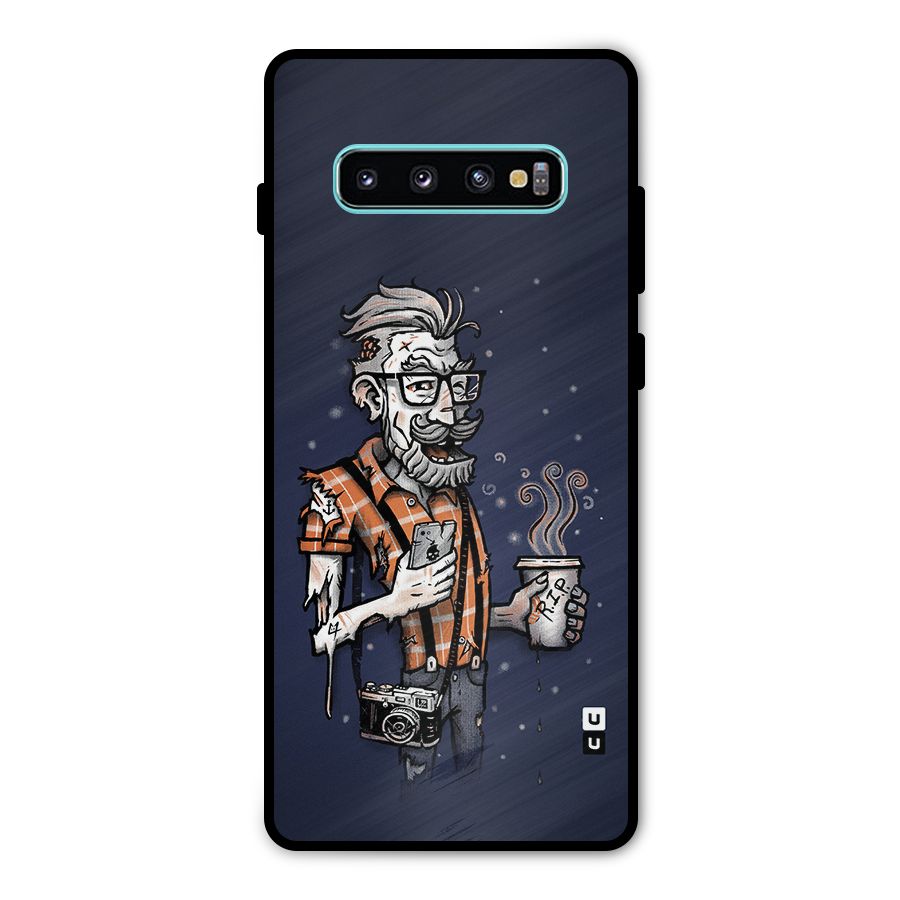 Photographer illustration Metal Back Case for Galaxy S10 Plus