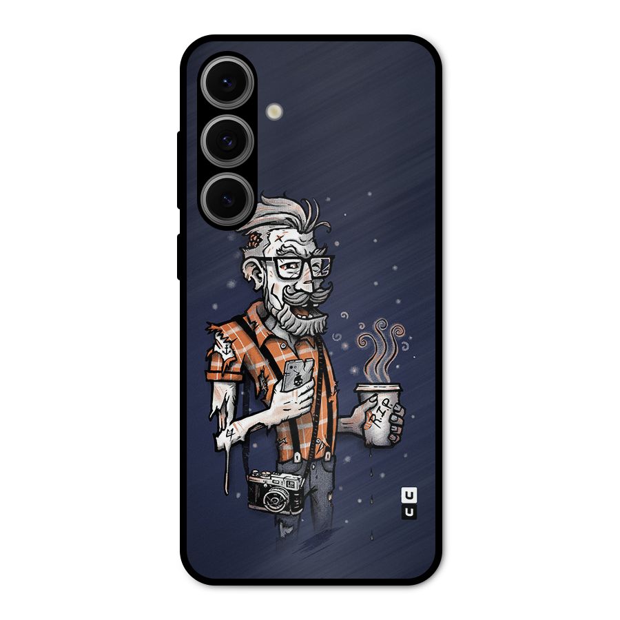 Photographer illustration Metal Back Case for Galaxy S24 FE