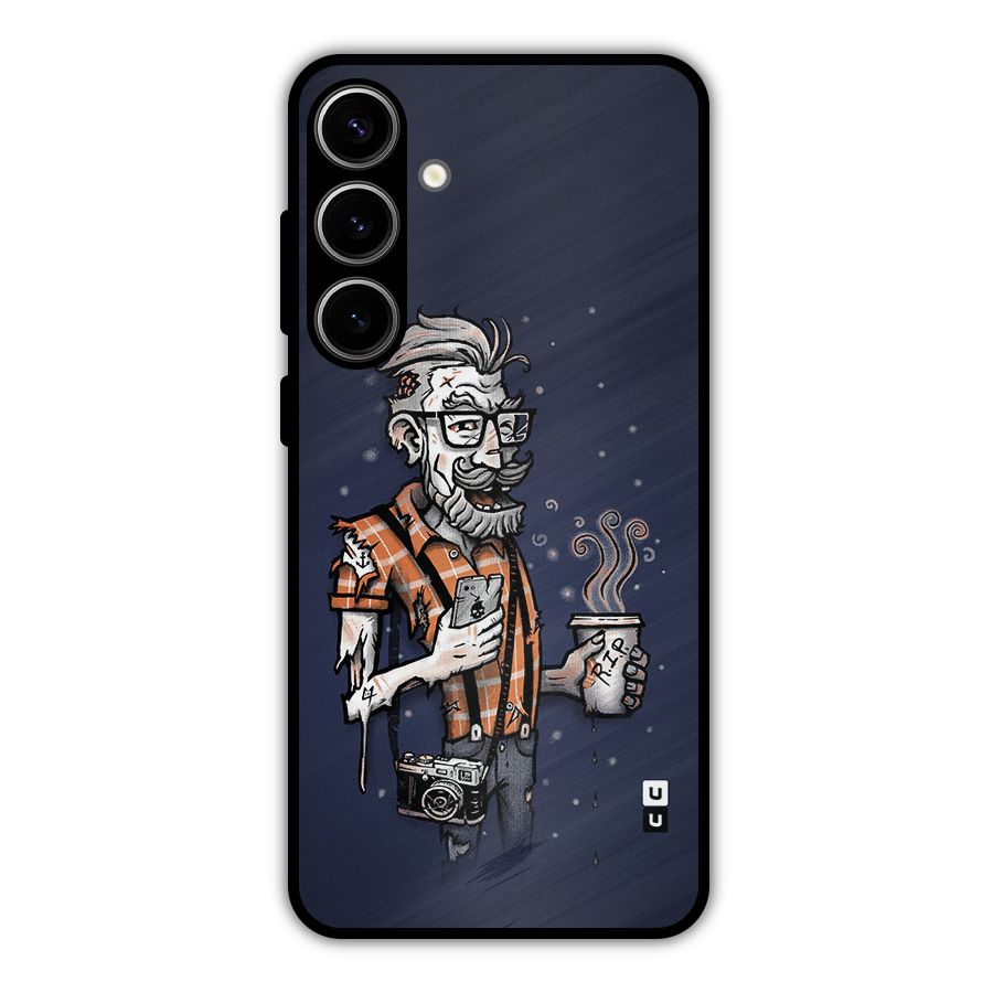 Photographer illustration Metal Back Case for Galaxy S24 Plus