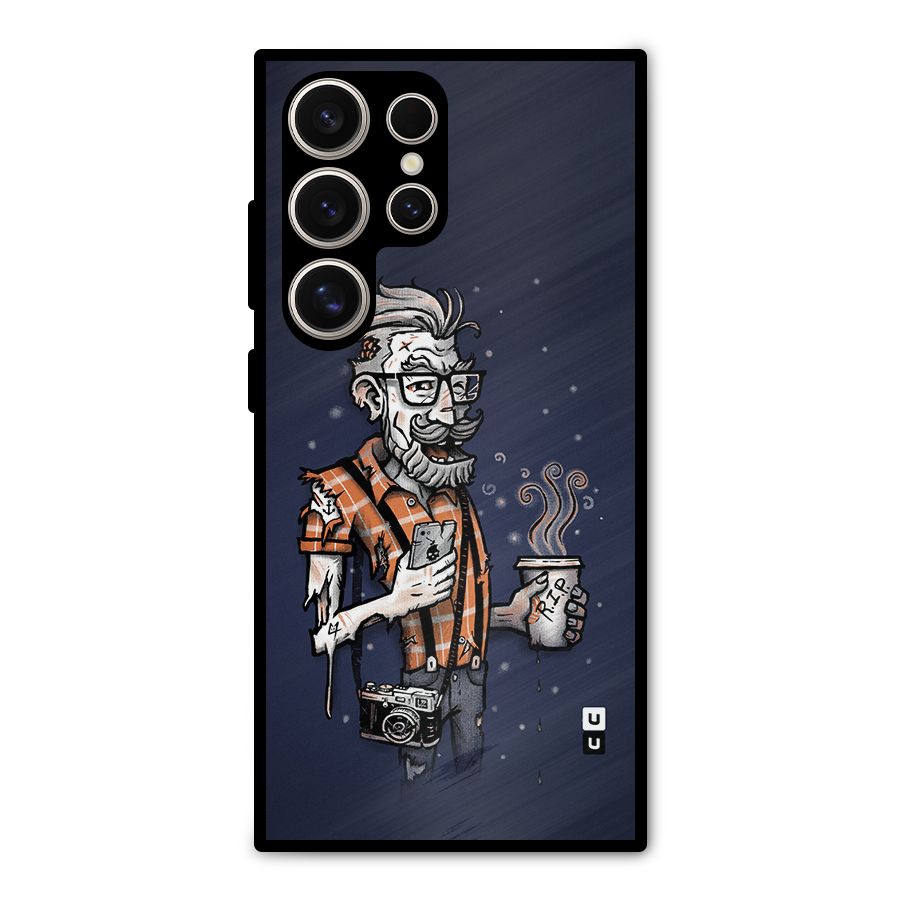 Photographer illustration Metal Back Case for Galaxy S24 Ultra