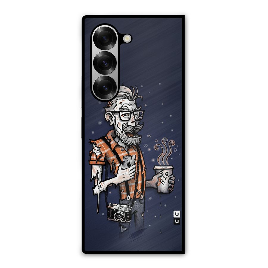 Photographer illustration Metal Back Case for Galaxy Z Fold6