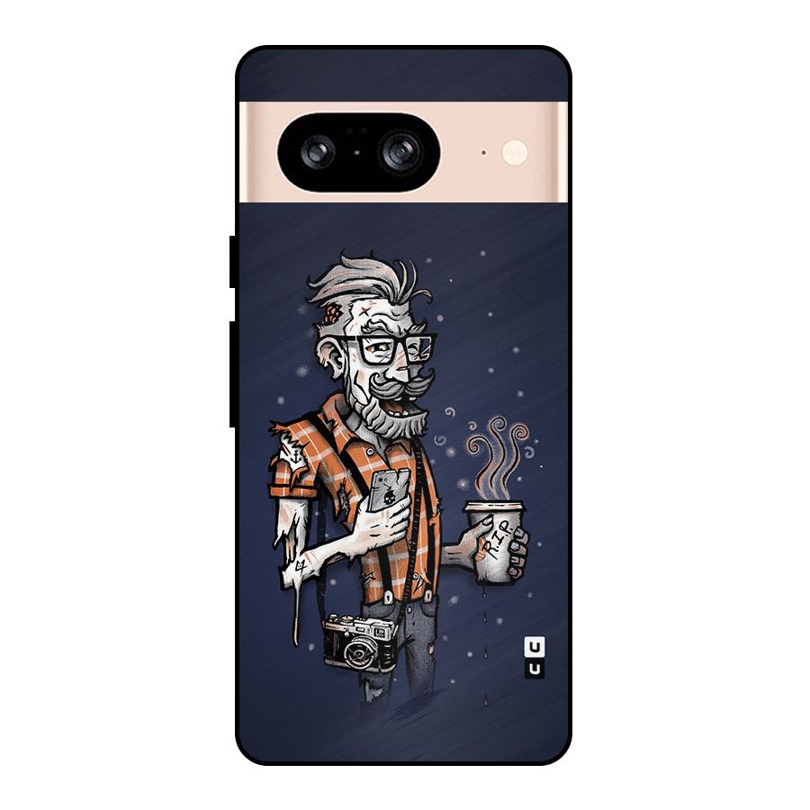Photographer illustration Metal Back Case for Google Pixel 8