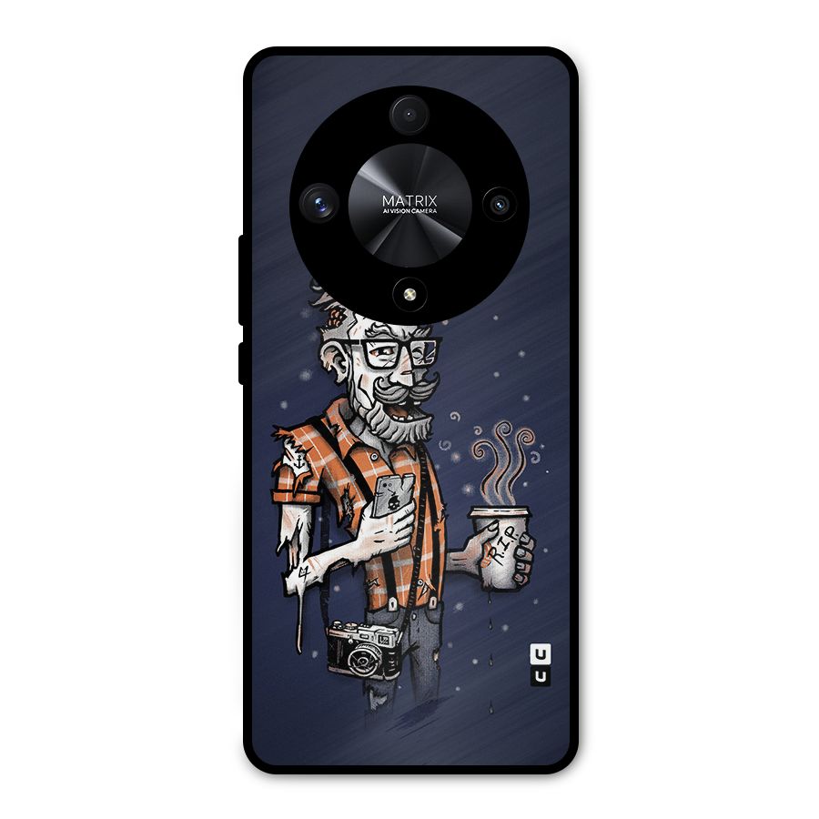 Photographer illustration Metal Back Case for Honor X9b