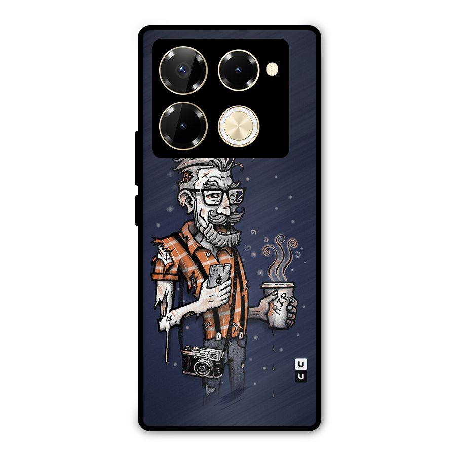 Photographer illustration Metal Back Case for Infinix Note 40 Pro Plus