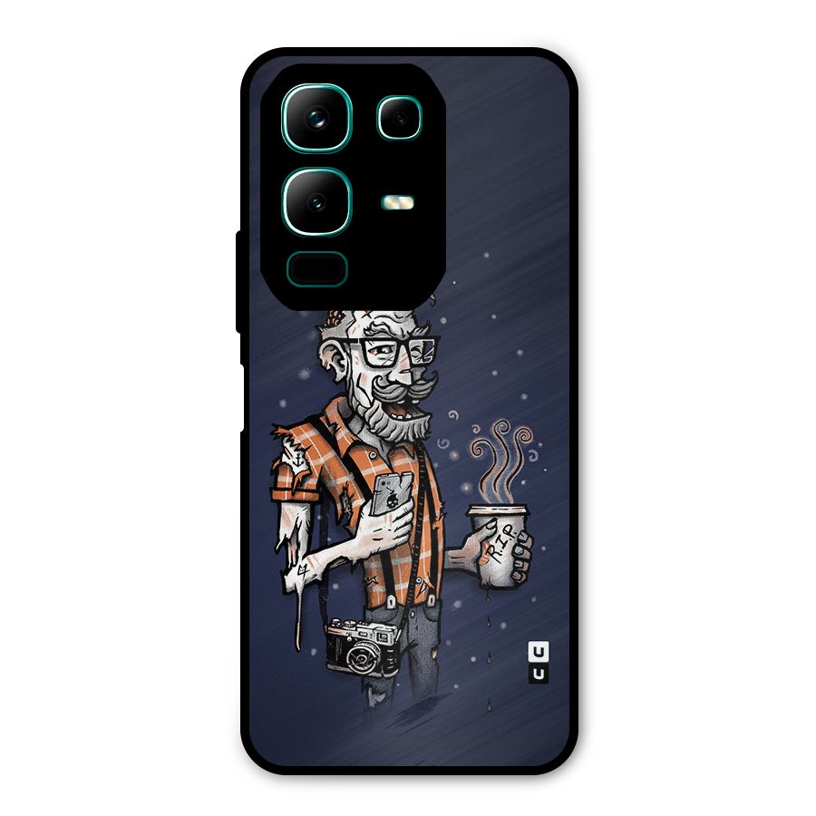 Photographer illustration Metal Back Case for Infinix Note 50x