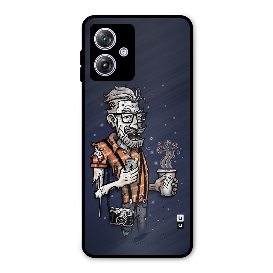 Photographer illustration Metal Back Case for Moto G64