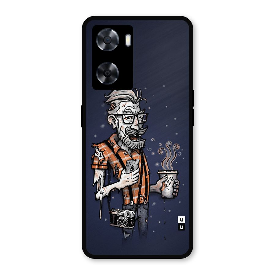 Photographer illustration Metal Back Case for Oppo A77s