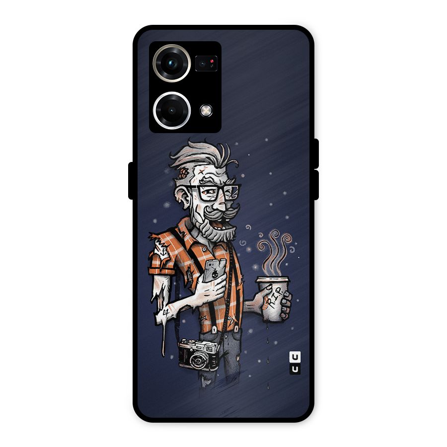 Photographer illustration Metal Back Case for Oppo F21s Pro 4G