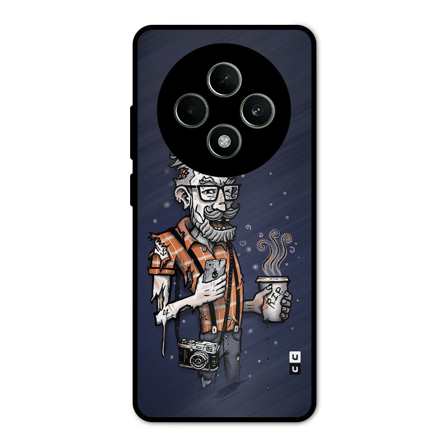 Photographer illustration Metal Back Case for Oppo F27