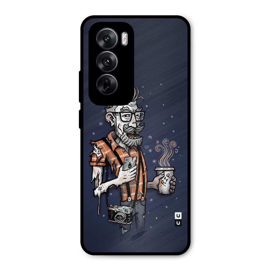 Photographer illustration Metal Back Case for Oppo Reno12