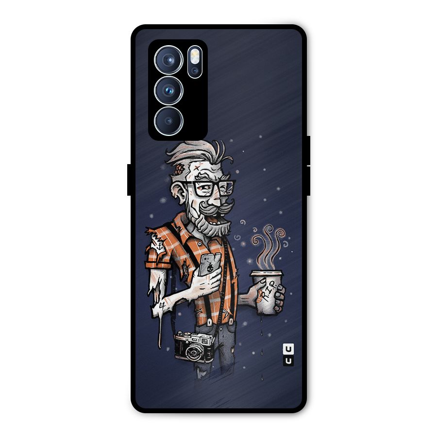Photographer illustration Metal Back Case for Oppo Reno6 Pro 5G