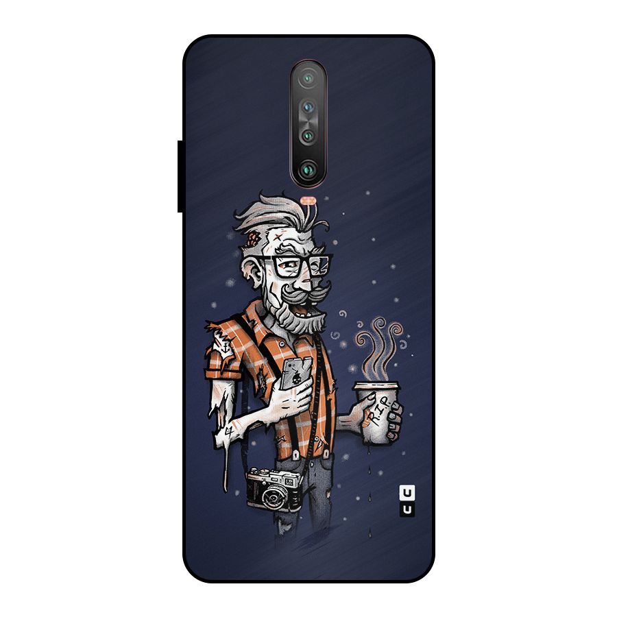 Photographer illustration Metal Back Case for Poco X2