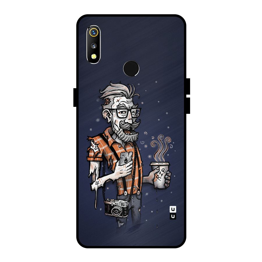 Photographer illustration Metal Back Case for Realme 3