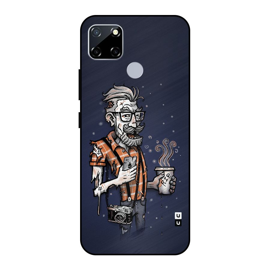 Photographer illustration Metal Back Case for Realme Narzo 30A