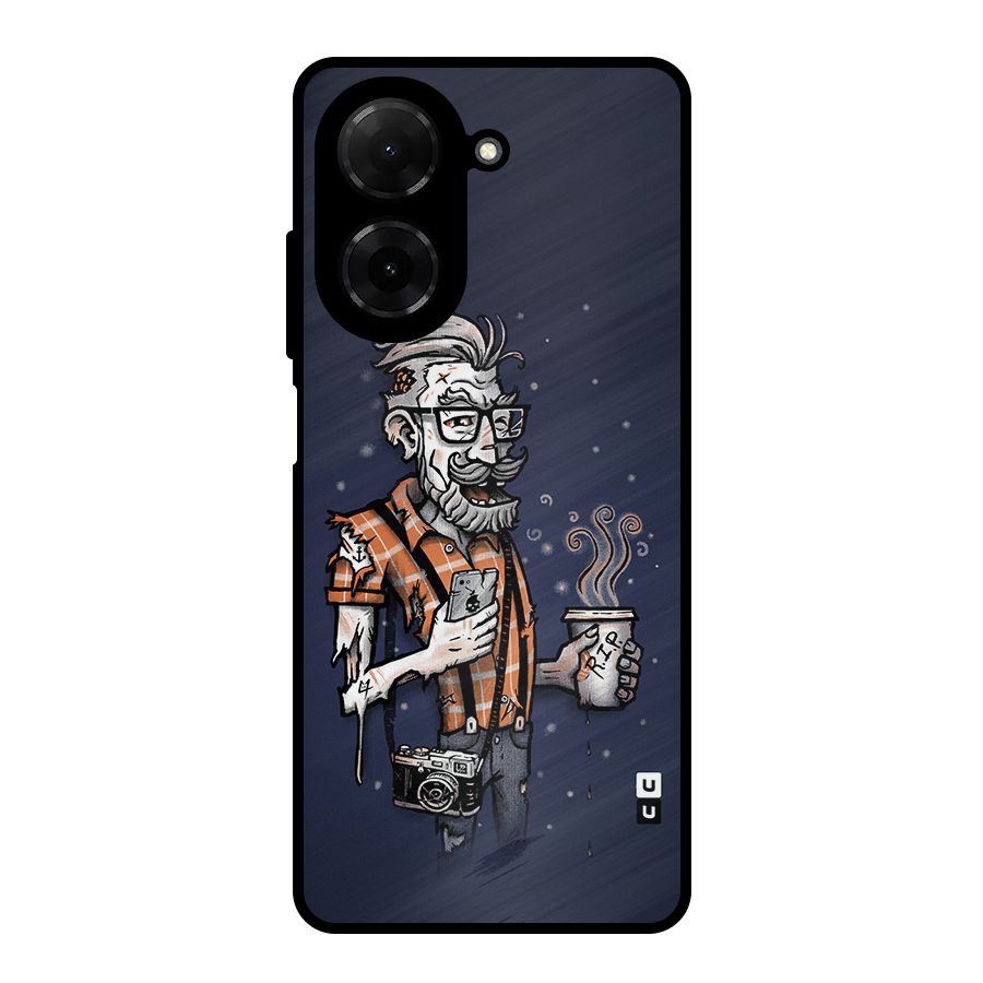 Photographer illustration Metal Back Case for Redmi A5 4G