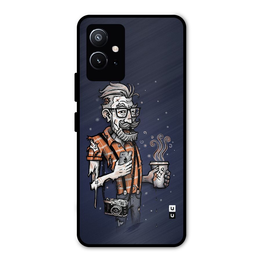 Photographer illustration Metal Back Case for Vivo T1 5G