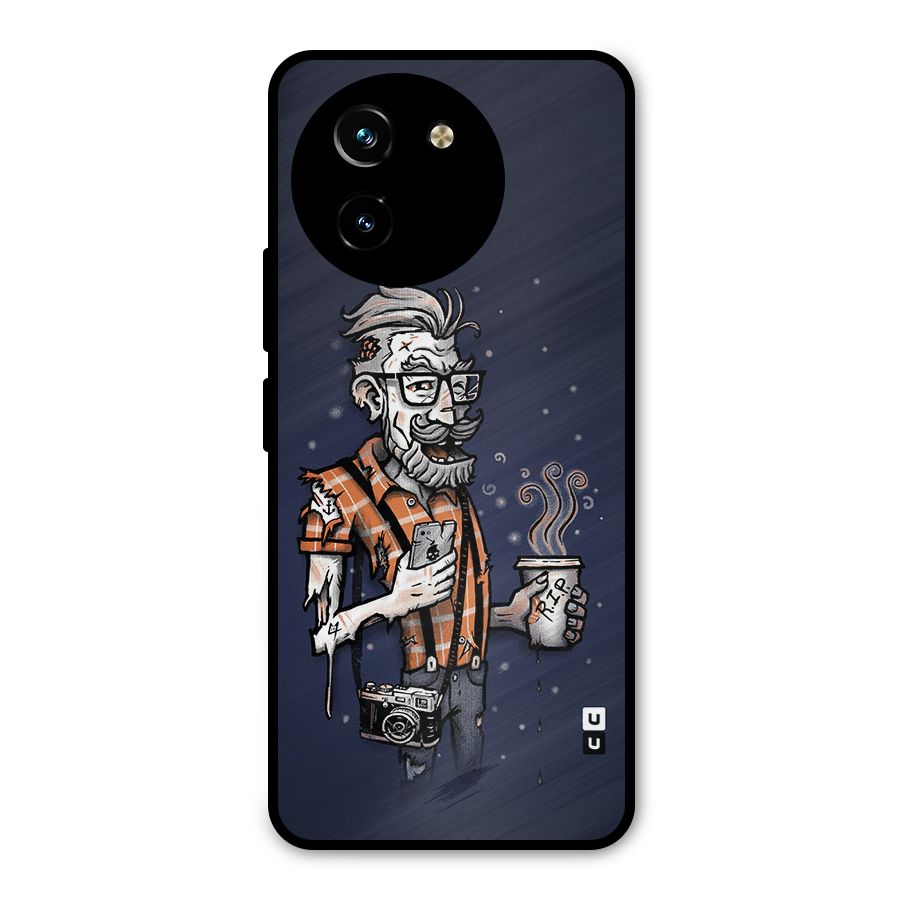 Photographer illustration Metal Back Case for Vivo T3x