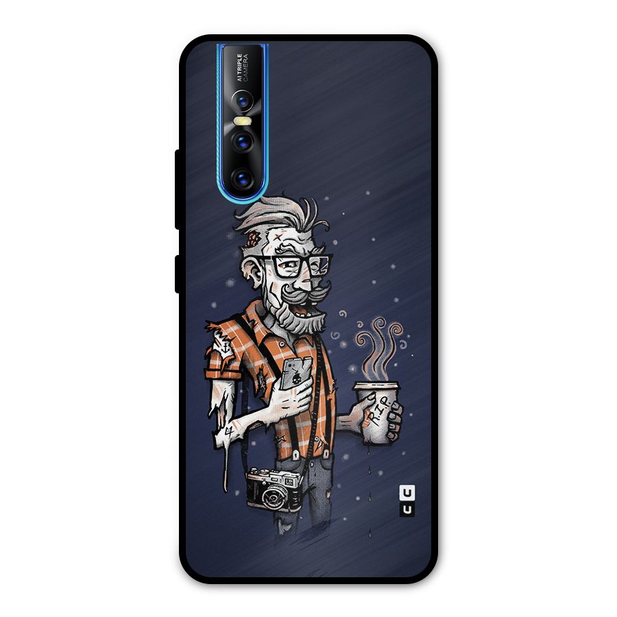 Photographer illustration Metal Back Case for Vivo V15 Pro