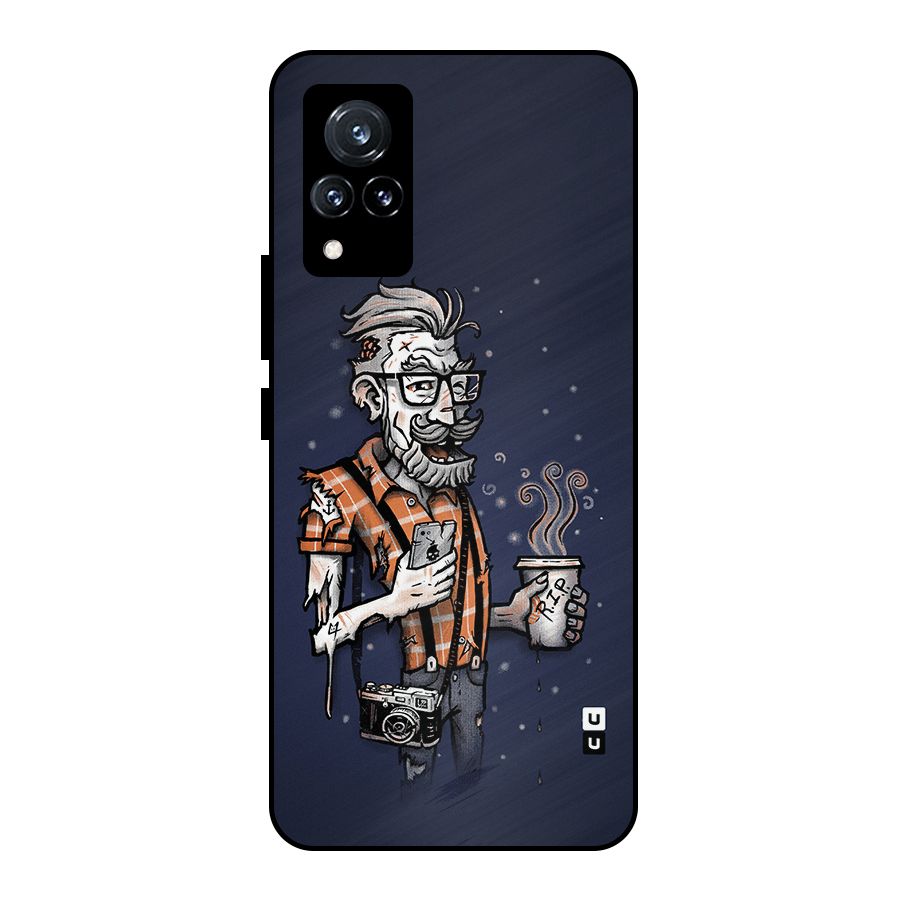 Photographer illustration Metal Back Case for Vivo V21 5G