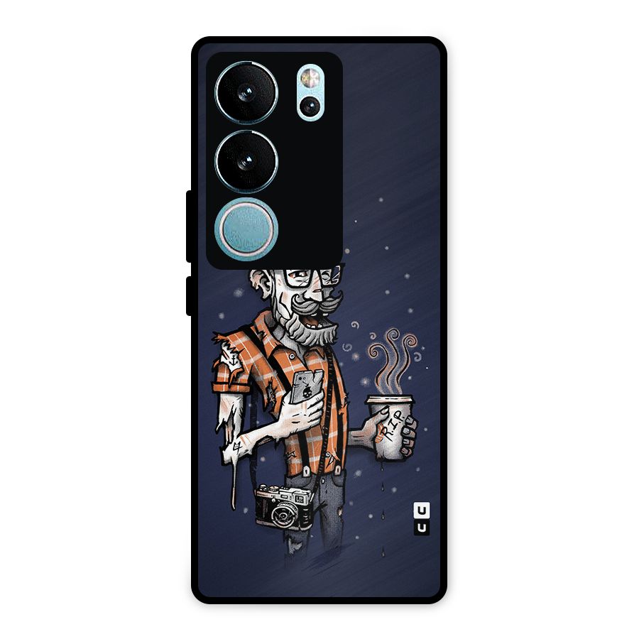Photographer illustration Metal Back Case for Vivo V29