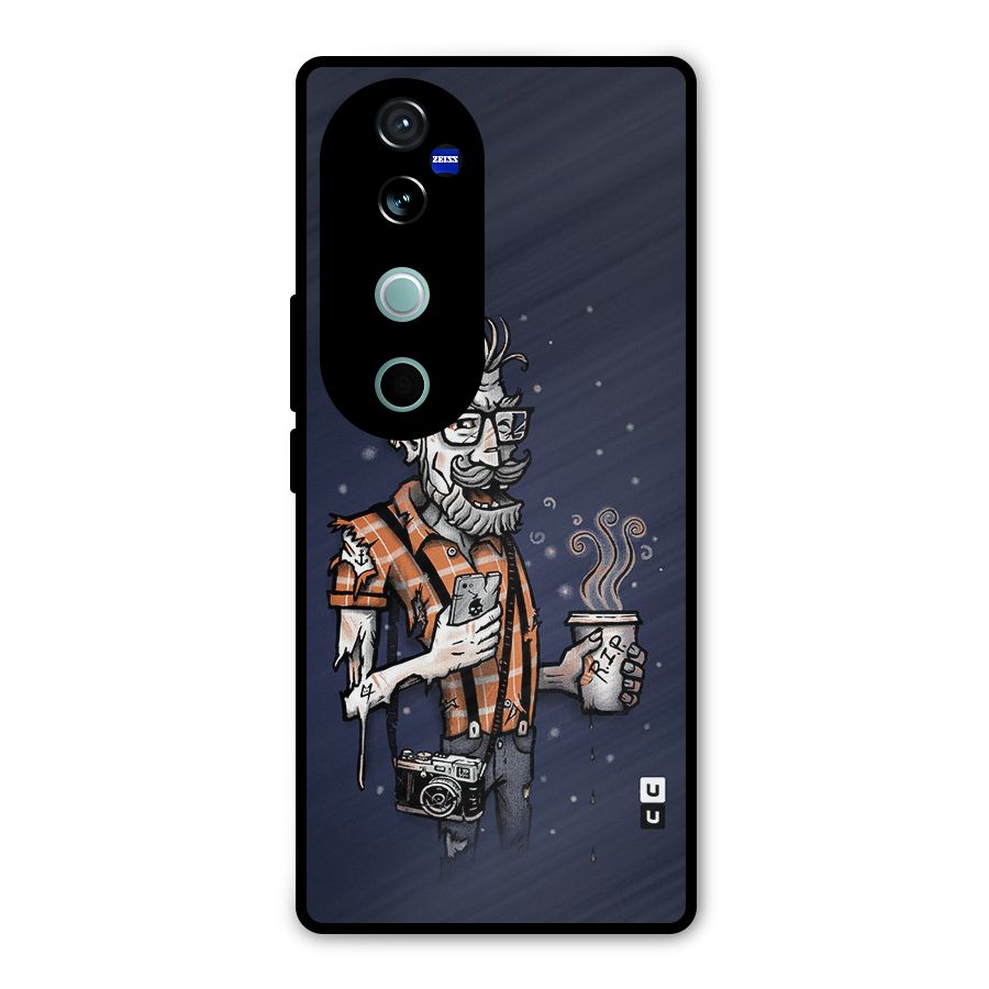 Photographer illustration Metal Back Case for Vivo V40