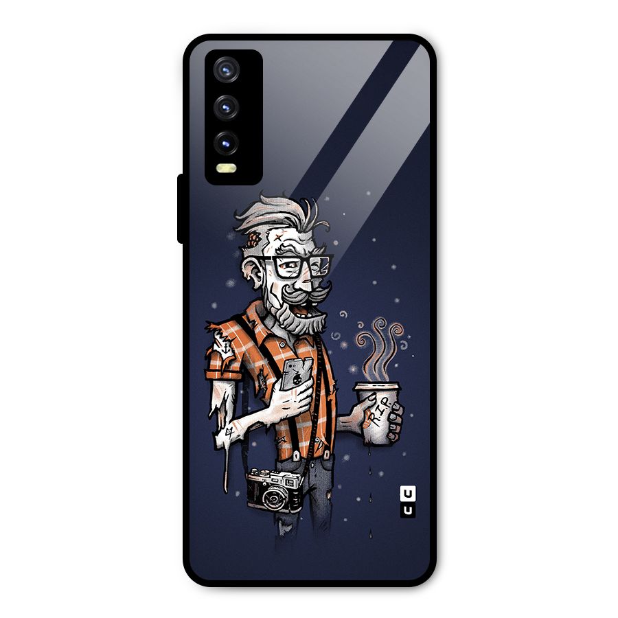 Photographer illustration Metal Back Case for Vivo Y20
