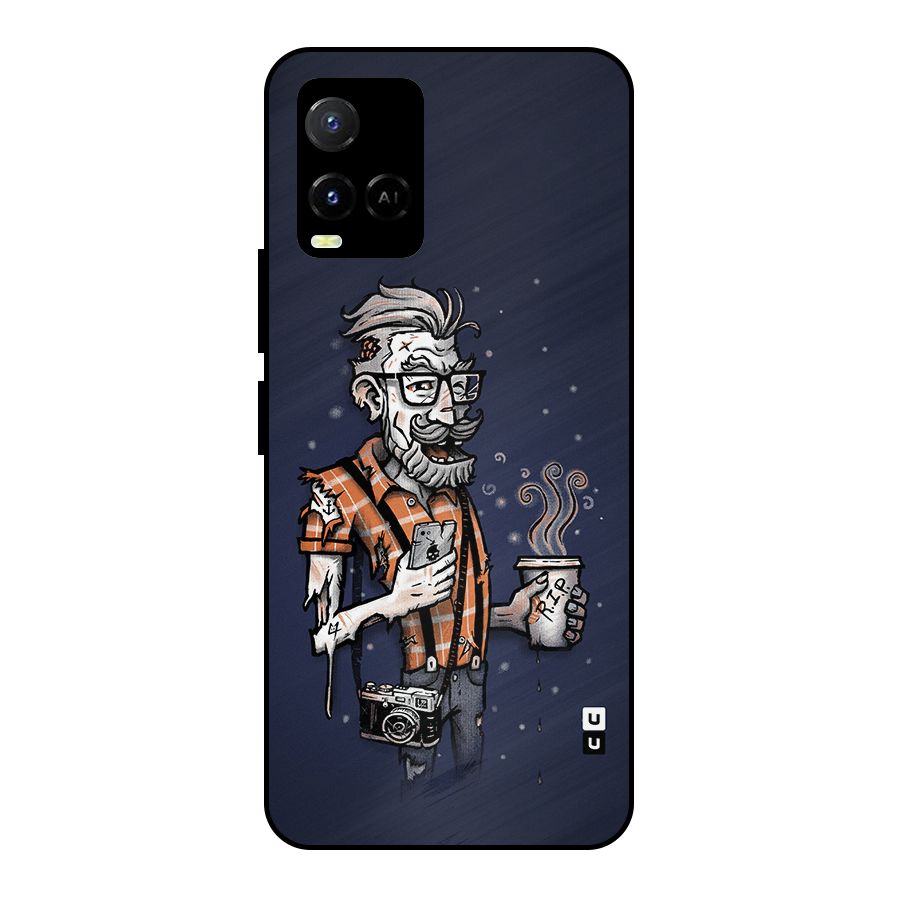 Photographer illustration Metal Back Case for Vivo Y21